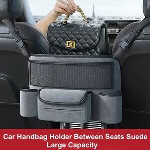 NWT Car Between the Seats Handbag Purse Holder Auto Organizer